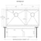 Ruvati 36-inch Workstation 60/40 Double Bowl Undermount 16 Gauge Stainless Steel Kitchen Sink RVH8359 - alternate 2